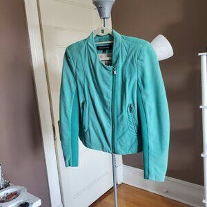 Andrew Marc Turquoise Leather Jacket